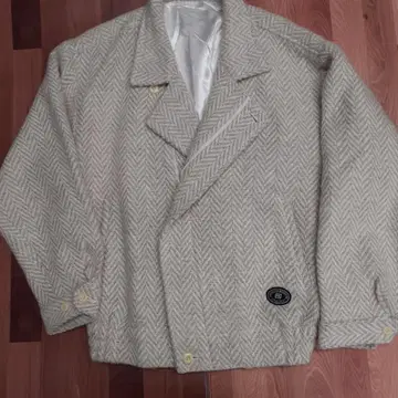 5030976 헤링본 울 소재 더블 라이더 자켓 80'S