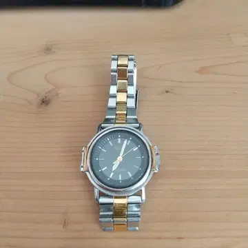 SEIKO 쿼츠 여성용 손목시계 silver wave 레트로