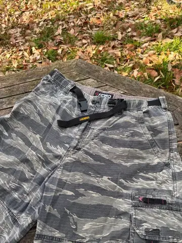 HOBO 타이거 카모 카고 팬츠 RL-31CN L 사이즈 초와이드 실루엣