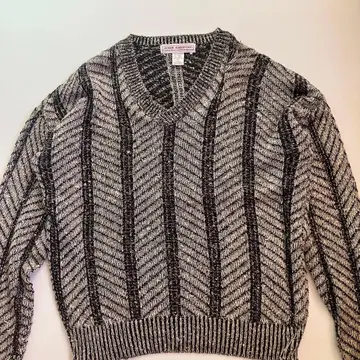 USED 80-90S JOHN ASHFORD V넥 니트 스웨터