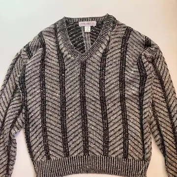 USED 80-90S JOHN ASHFORD V넥 니트 스웨터