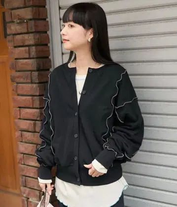 FREAK'S STORE 배색 메로우 가디건