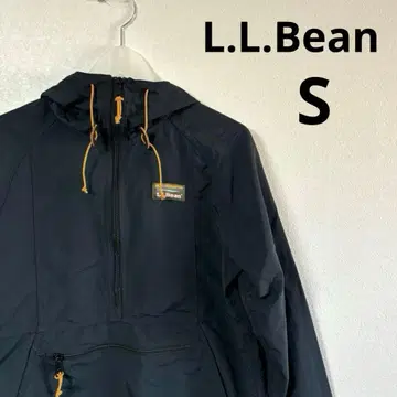 L.L.Bean 엘엘빈 아노락 하프 지퍼 후드티 블랙 S