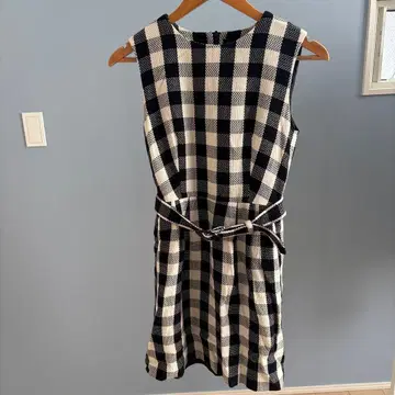 에네스베 원피스 38 체크 무늬