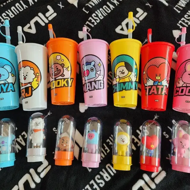 방탄 BTS BT21 비티21 CGV 텀블러 피규어 스탬프 도장 세트