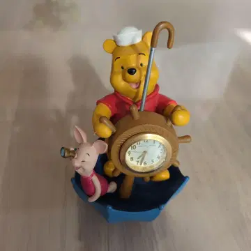 TDR 곰돌이 푸 피글렛 피규어 시계 레트로 디즈니