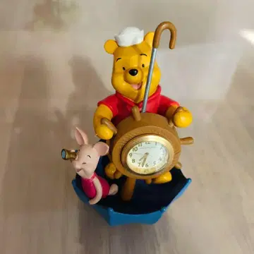 TDR 곰돌이 푸 피글렛 피규어 시계 레트로 디즈니