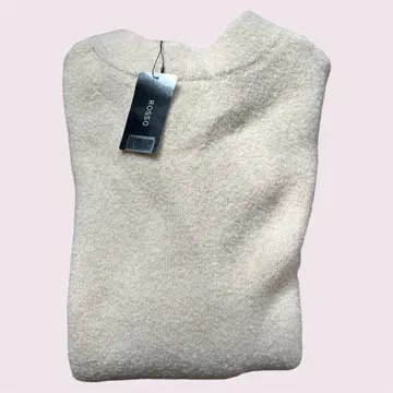 ROSSO 크림색 긴팔 니트 스웨터