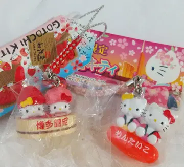 키티 매듭 명란젓 후쿠오카 하카타 지역 한정판 마스코트 키링