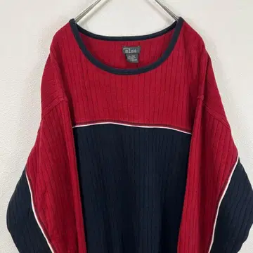 USA 구제 의류 00s y2k global mind 리브 보더 롱 T