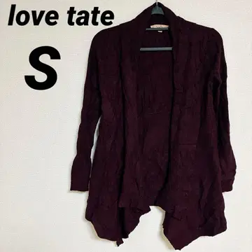love tate 버건디 가디건 [ S ] 앞밑단 디자인 여성용
