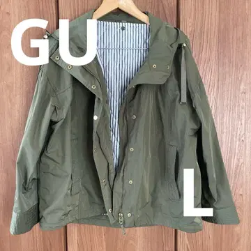 GU 마운틴 후드티 카키 L