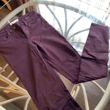 H&M L.O.G.G. 와인 컬러 스키니 팬츠 EUR 34