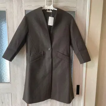 OVOVO 노카라 그레이 롱 코트 L