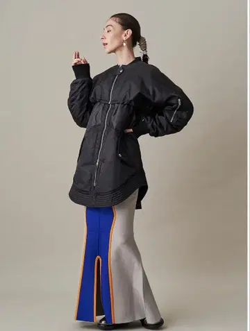 UN3D. 3WAY LAYERED MA-1 블랙 아우터