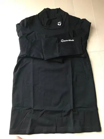 TaylorMade 여성용 M 블랙 모크 셔츠