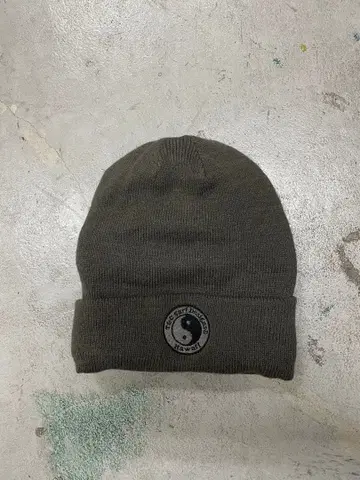 90s T&C 타운앤컨트리 니트 모자 비니 카키 자수 구옥