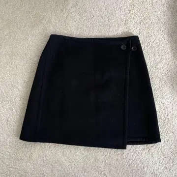 COS 울 랩스커트 블랙 36