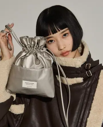 beautiful people/별주 2way 숄더 복조리 백/실버