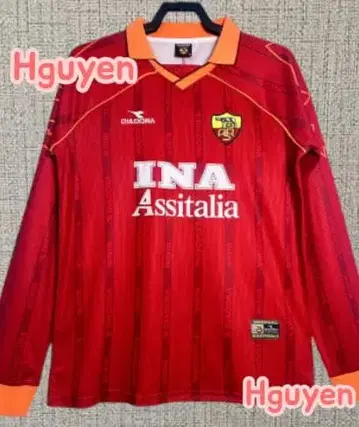 99/00 로마 홈 레트로 긴팔 유니폼