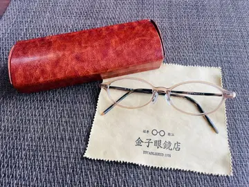 금자안경 안경 프레임 오벌 브라운 셀룰로이드 티타늄