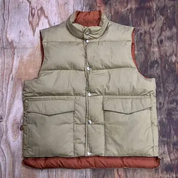 70s JC PENNEY 리버서블 다운 베스트 XL vintage