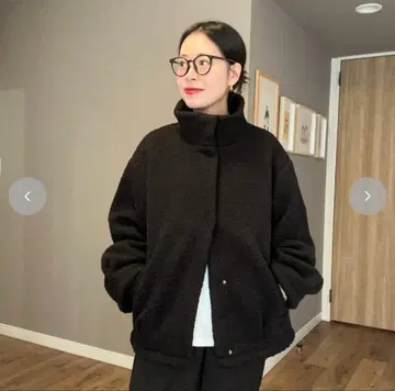 시마무라 ammy Lutique 시프톤 보아 스탠드 블루종 블랙 L