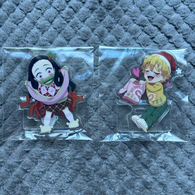 귀멸의 칼날 크리스마스 아크릴 스탠드 젠이츠 네즈코