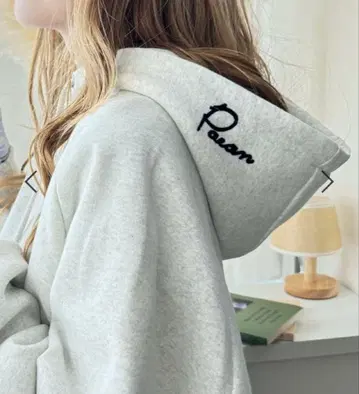 자수L 사이즈 후드티