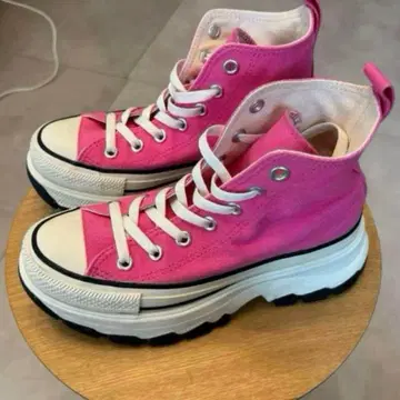 Converse 핑크 통굽 하이컷 스니커즈 23cm
