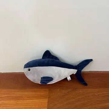 참치, 생선 모양 봉제 인형 네이비 그레이
