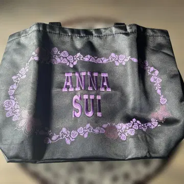 ANNA SUI 꽃무늬 토트백 블랙