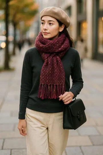 새상품, 미사용품! ETRO 볼트 계열 자카드 프린지 머플러