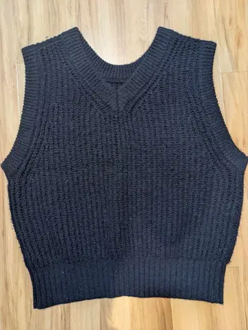 그린 라벨 릴랙싱 니트 베스트 네이비