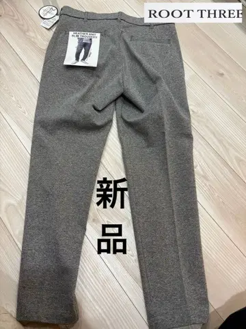 새상품 ROOT THREE 그레이 하의 L 사이즈 셋업 자켓 포함