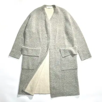 갤러리 바이 GALERIE VIE 더블 페이스 노카라 코트 36