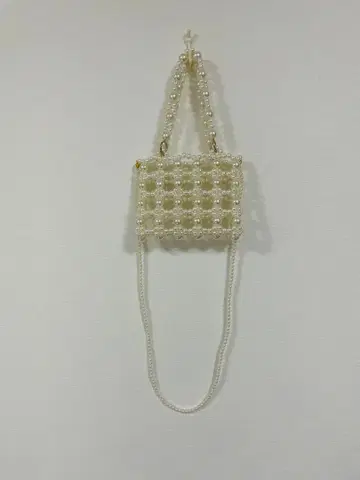 이치린칸 펄 숄더백 화이트