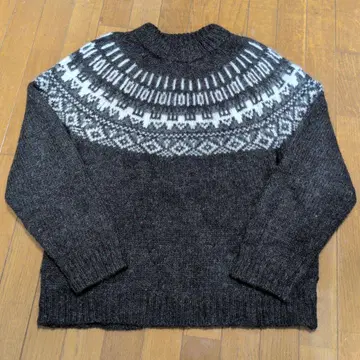 아이슬란드제 다크 그레이 노르딕 스웨터 ICEWEAR제 사이즈 표기 M