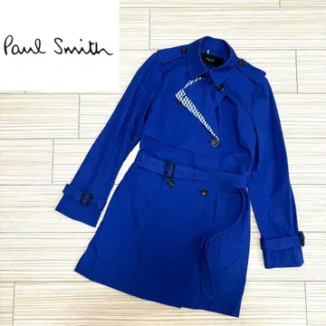 [새상품급] Paul Smith Black 트렌치코트 로얄 블루