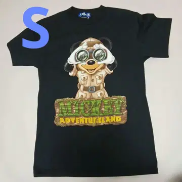 디즈니 T셔츠 반팔 블랙 미키 S 디즈니랜드