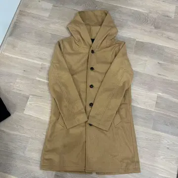 roshell 베이지 후드 부착 체스터 코트 L 사이즈