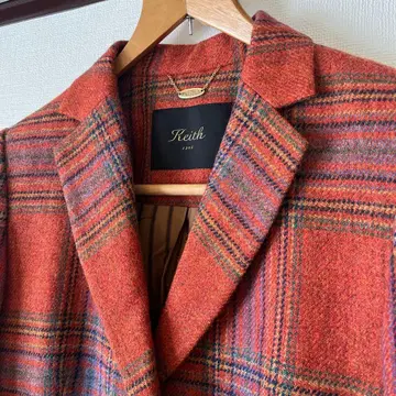 Keith 체크 무늬 테일러드 자켓