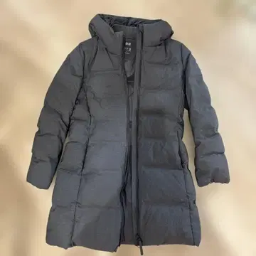 UNIQLO 그레이 롱 다운 자켓 M