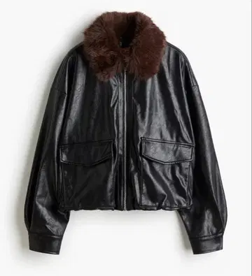 새상품급 H&M 플러피 컬러 자켓