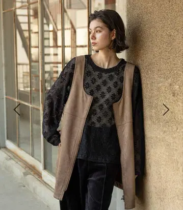 nikoand 모듬 2WAY ZIP 미니 원피스 카멜 스웨이드