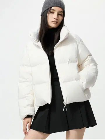 심리스 다운 숏 자켓