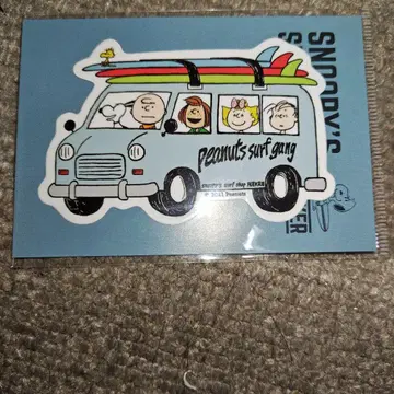 스누피 서프 스티커 씰 하와이