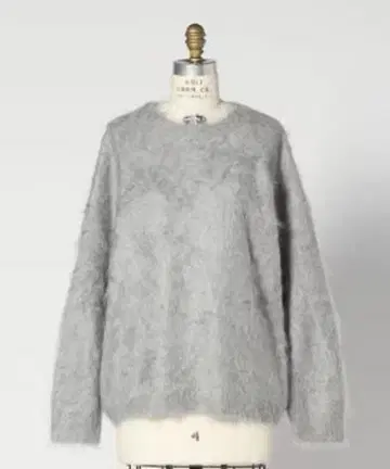 [ 새상품 미사용 ] 25AW DRAWER 캐시미어 퍼 크루 니트