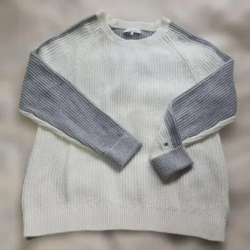 TOMMY HILFIGER 긴팔 니트 S 아이보리 그레이