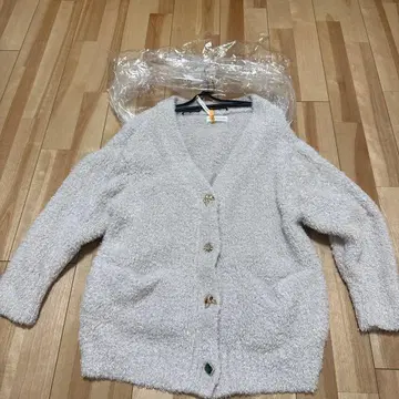 snidel home 가디건 룸웨어 고양이 버튼 클리닝 완료